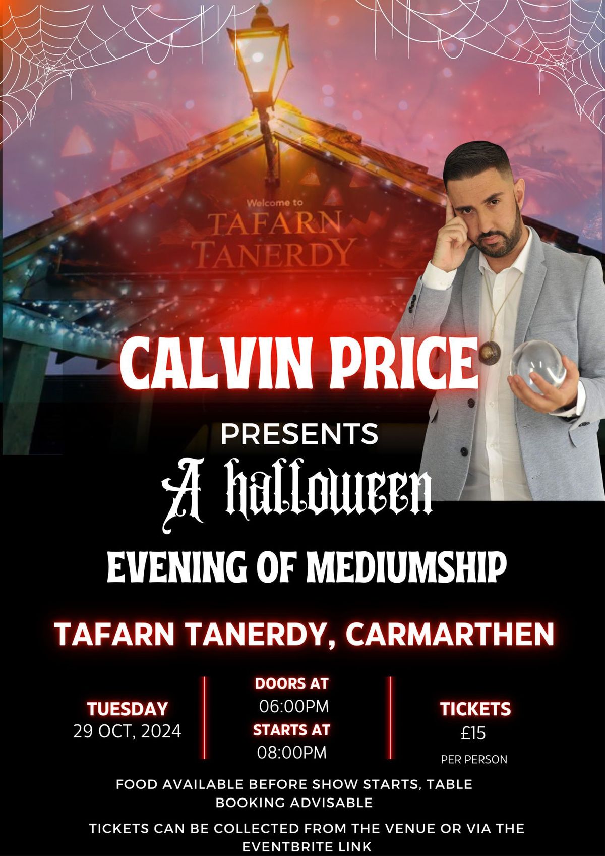 Tafarn Tanerdy - An Evening of Mediumship with Calvin Price