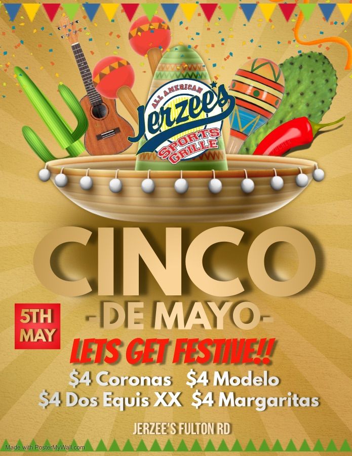 Cinco de Mayo Jerzees All American Bar & Grille Fulton Rd, Canton, OH