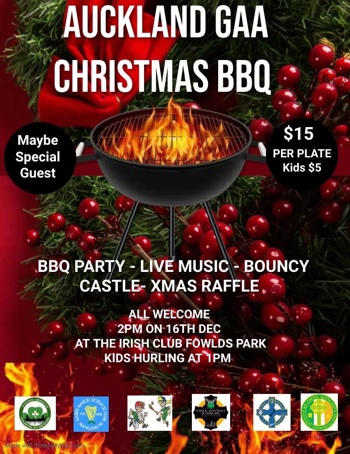 Auckland GAA Christmas BBQ Auckland IRISH CLUB December 16, 2023