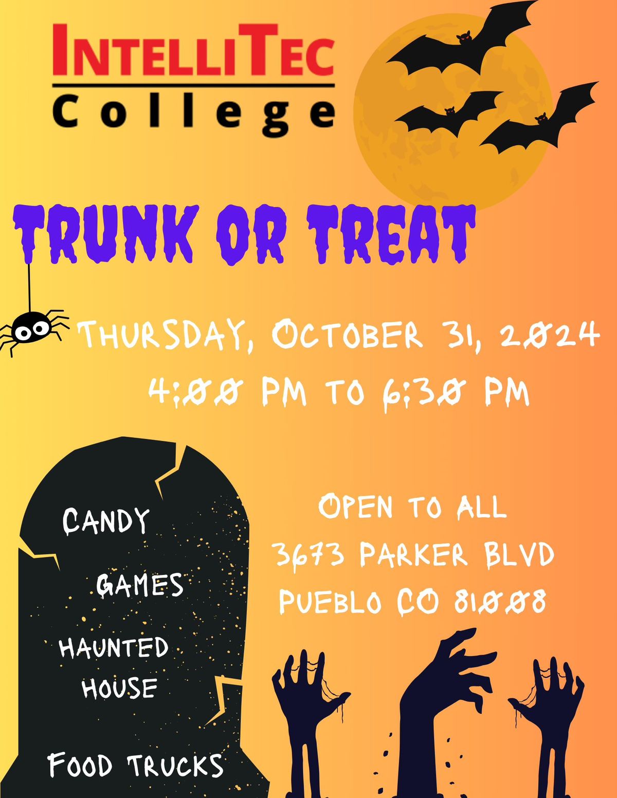 IntelliTec College's Annual Trunk-or-Treat