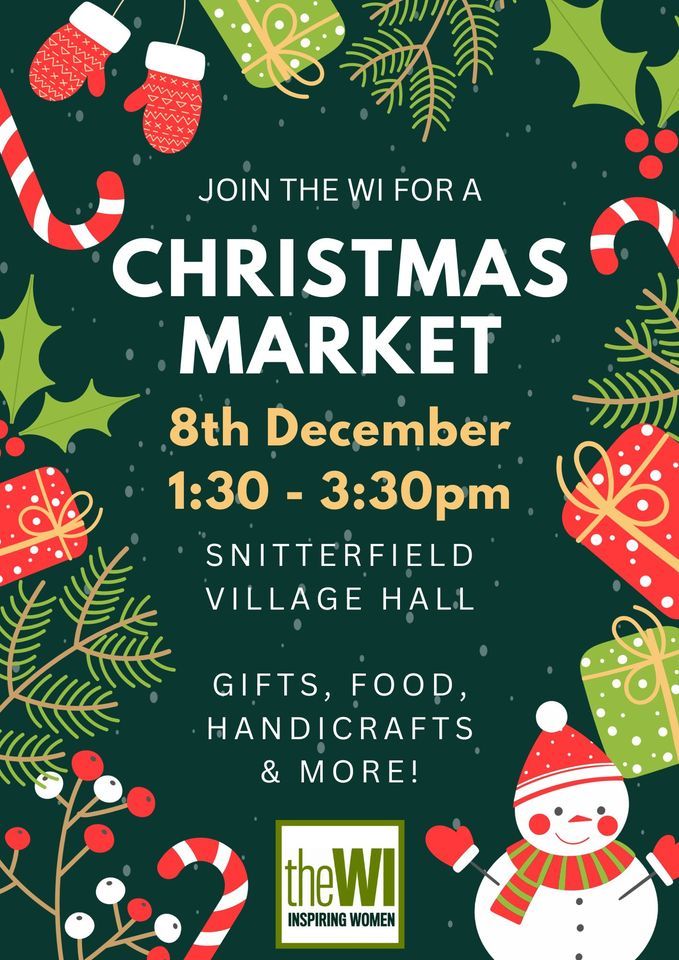 WI Christmas Market Snitterfield Village Hall, Leamington, EN