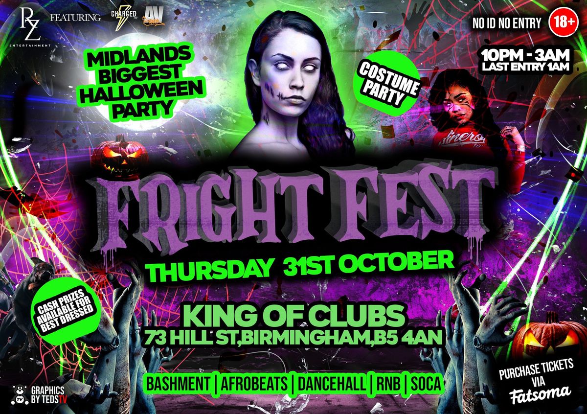 FRIGHT FEST - BIRMINGHAM'S BIGGEST HALLOWEEN DRESS-UP PARTY \ud83c\udf83\ud83d\udc7b