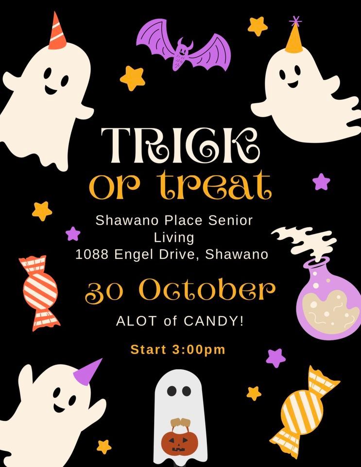 Trick OR Treat Shawano Place Senior Living October 30, 2023