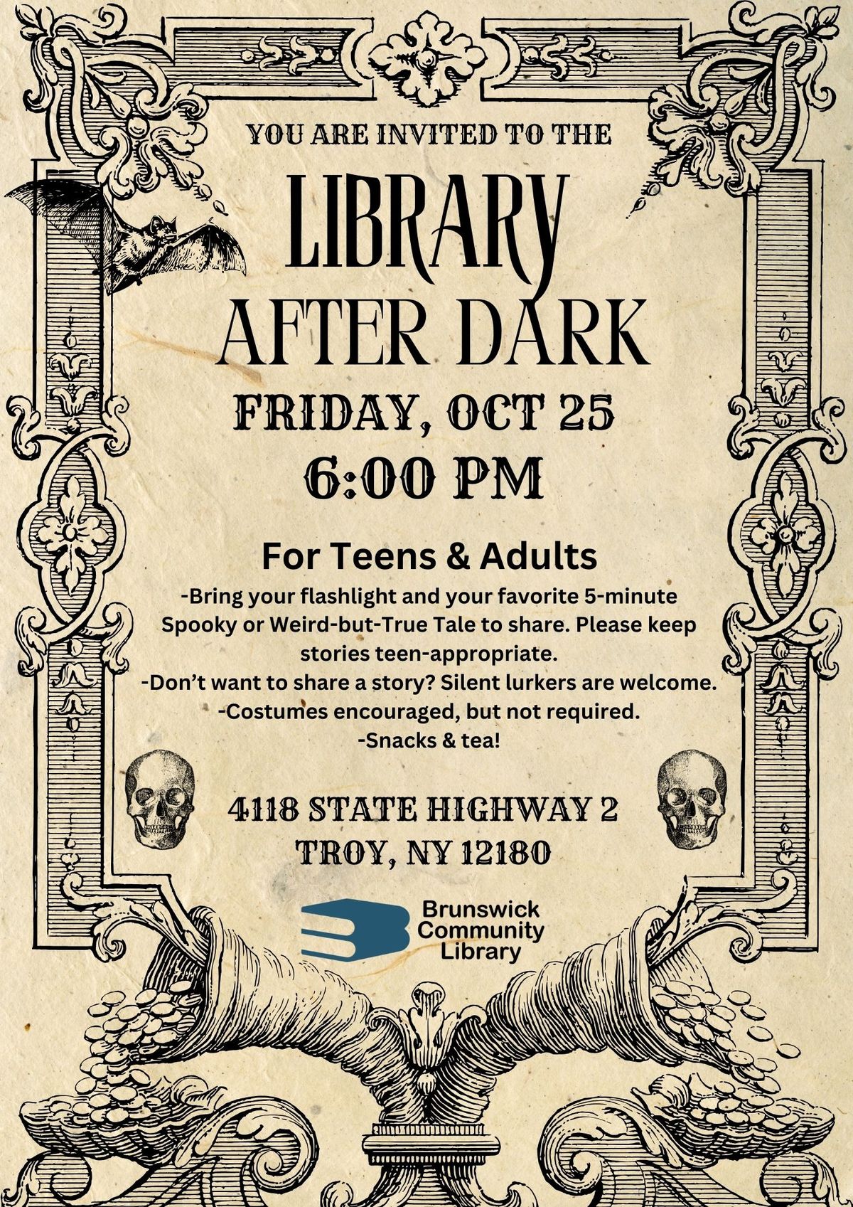 Library After Dark - Spooky Stories and Snack Party