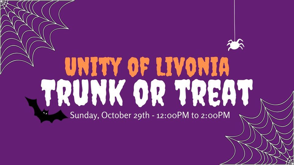 Trunk or Treat Unity of Livonia October 29, 2023