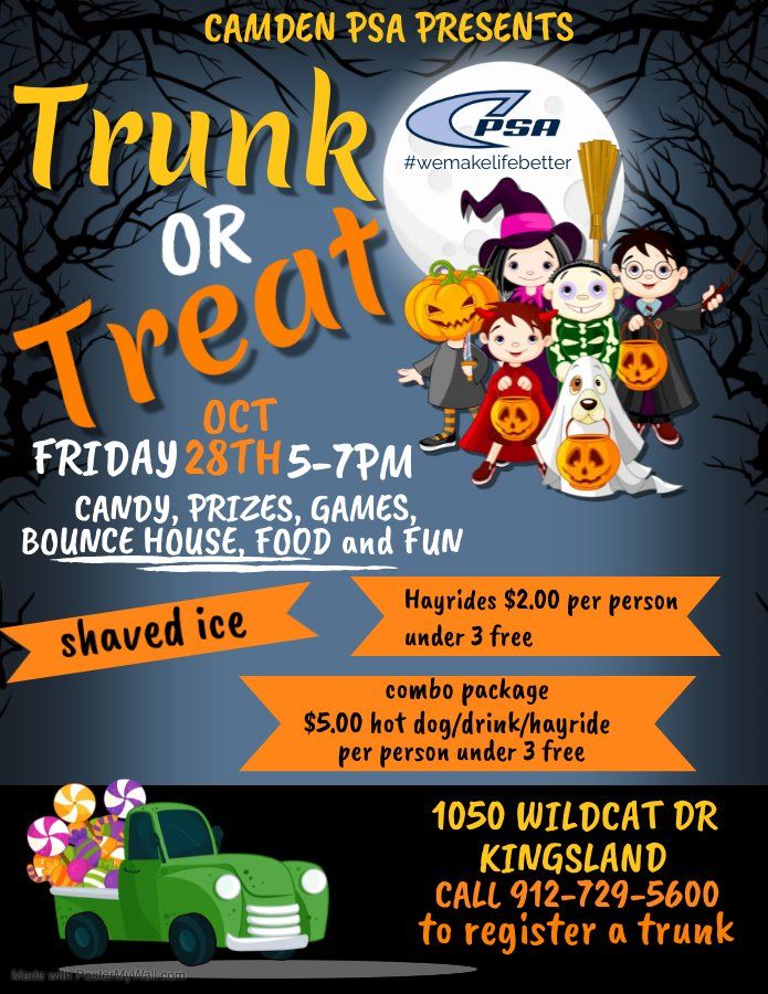 TRUNK OR TREAT 2022 Camden County Recreation Center, Kingsland, GA