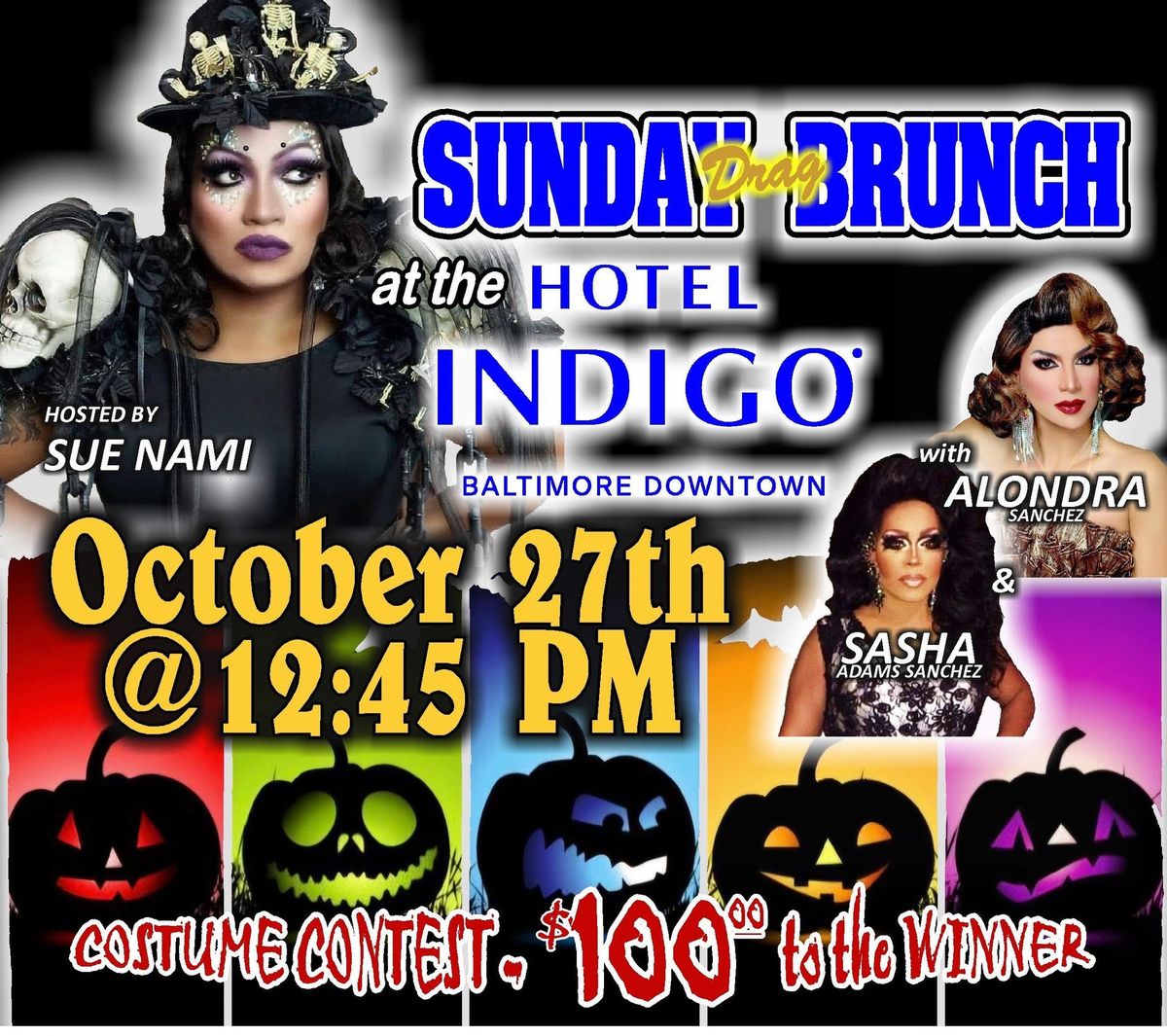 Halloween Drag Brunch Hosted by Sue Nami 