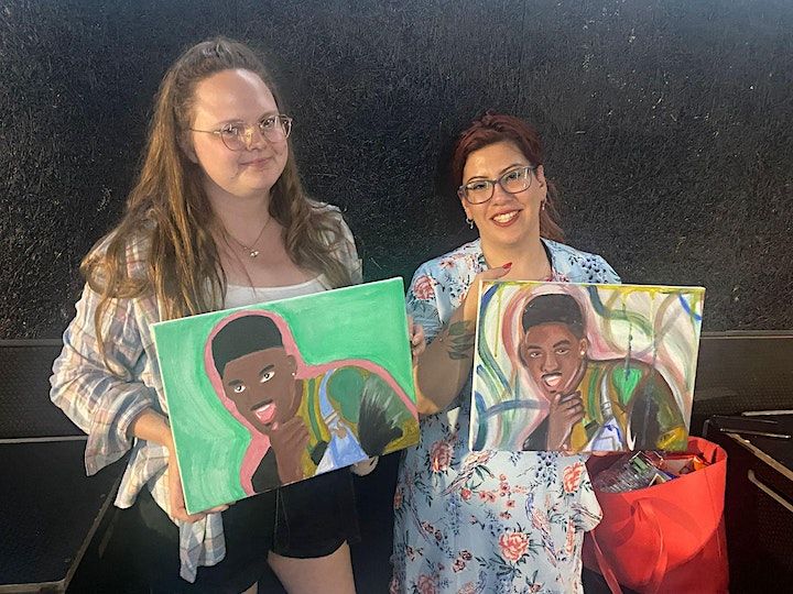 Christmas Pre Drawn Canvas Sip and Paint Boxpark, Shoreditch, London