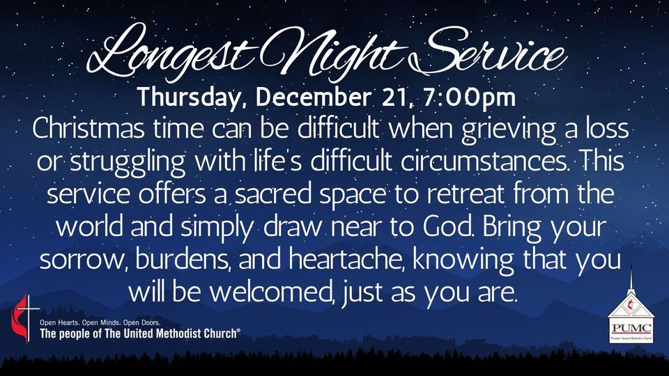 Peculiar UMC Longest Night Service Peculiar UMC December 21, 2023