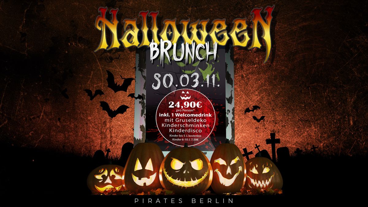 HALLOWEEN BRUNCH - So. 03.11.24 im Pirates Berlin