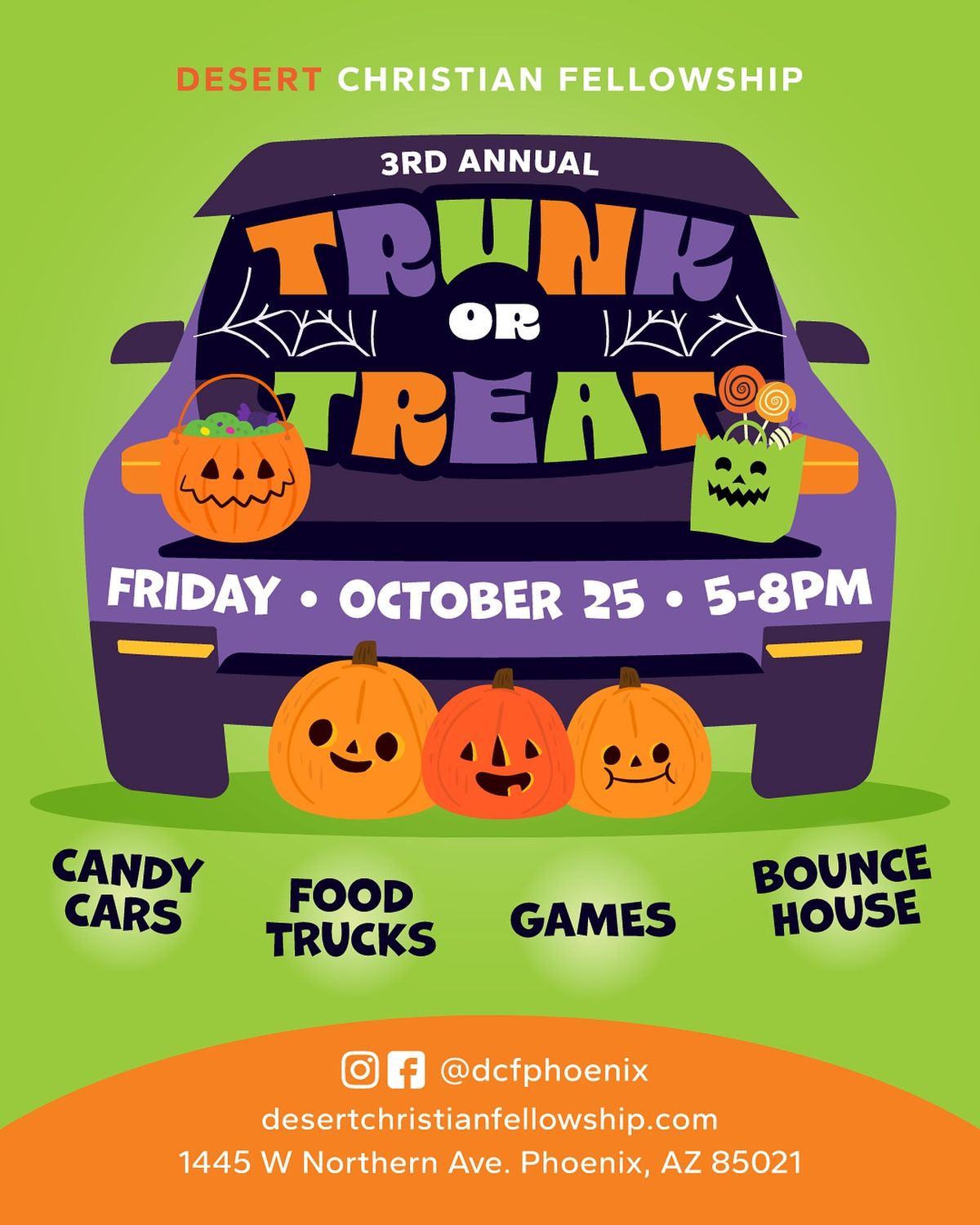 DESERT CHRISTIAN\u2019S 3RD ANNUAL TRUNK OR TREAT