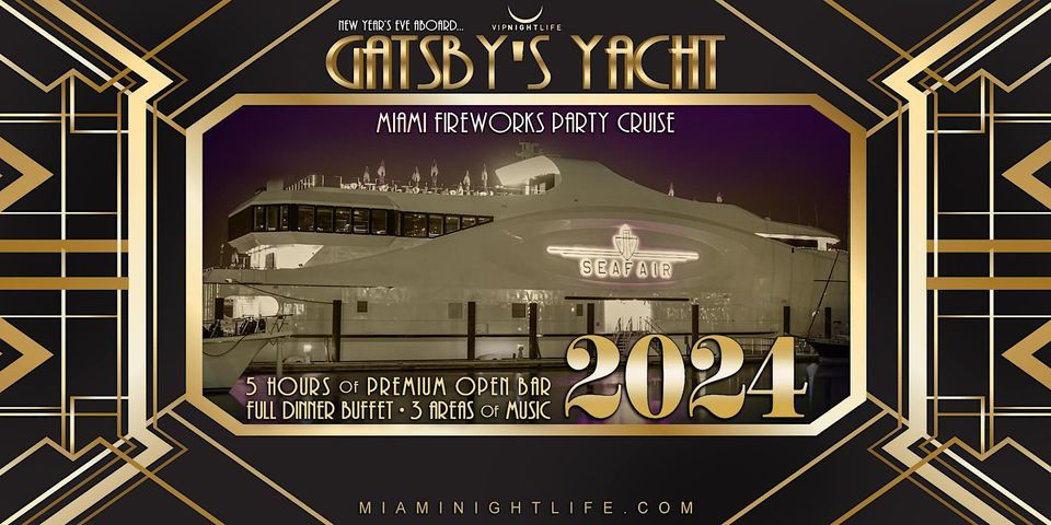 New Years Eve 2024 Miami Fireworks Party Cruise - SeaFair Mega Yacht ...