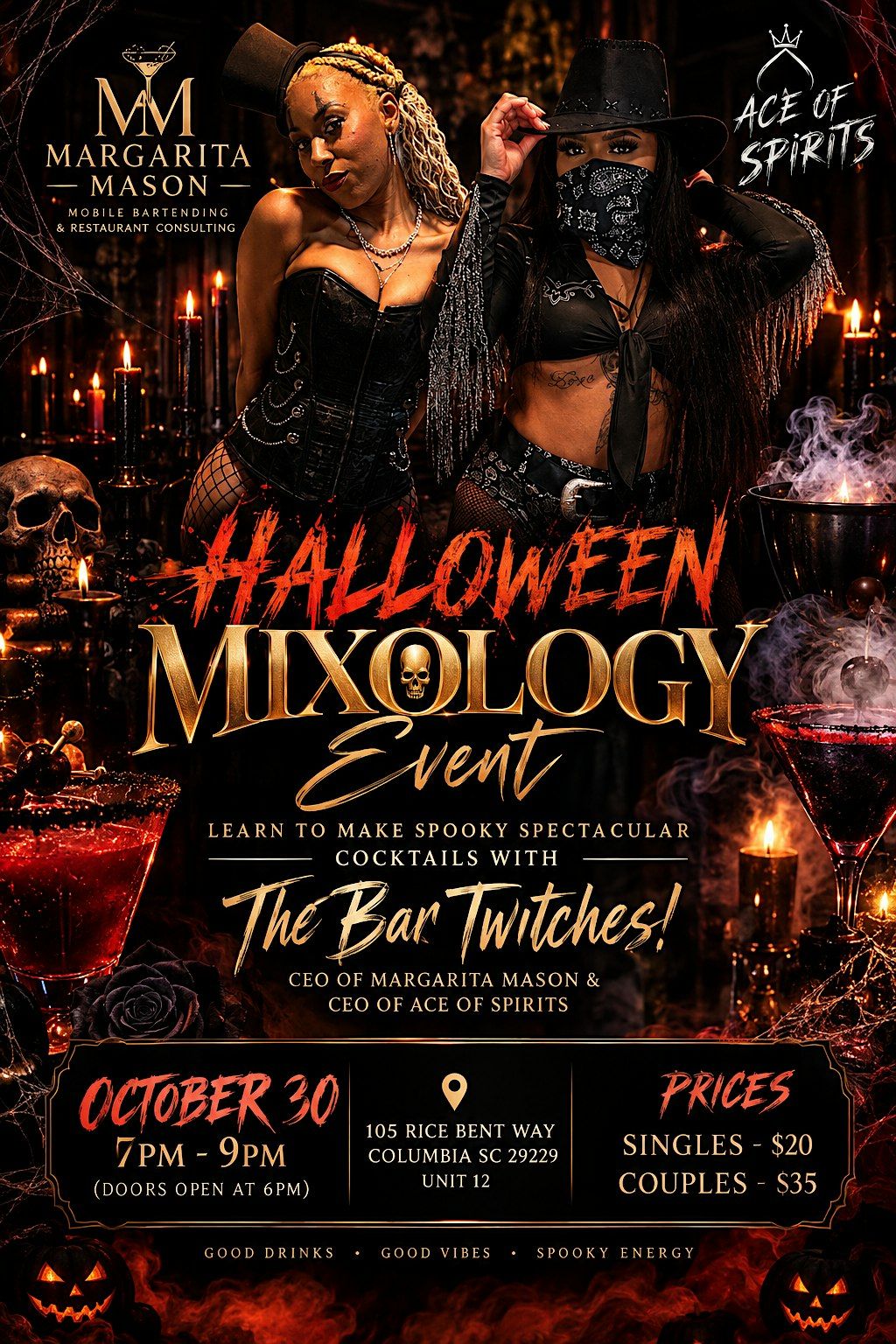 Halloween Mixology Party: Halloween Costume Party in Columbia | Hunt ...