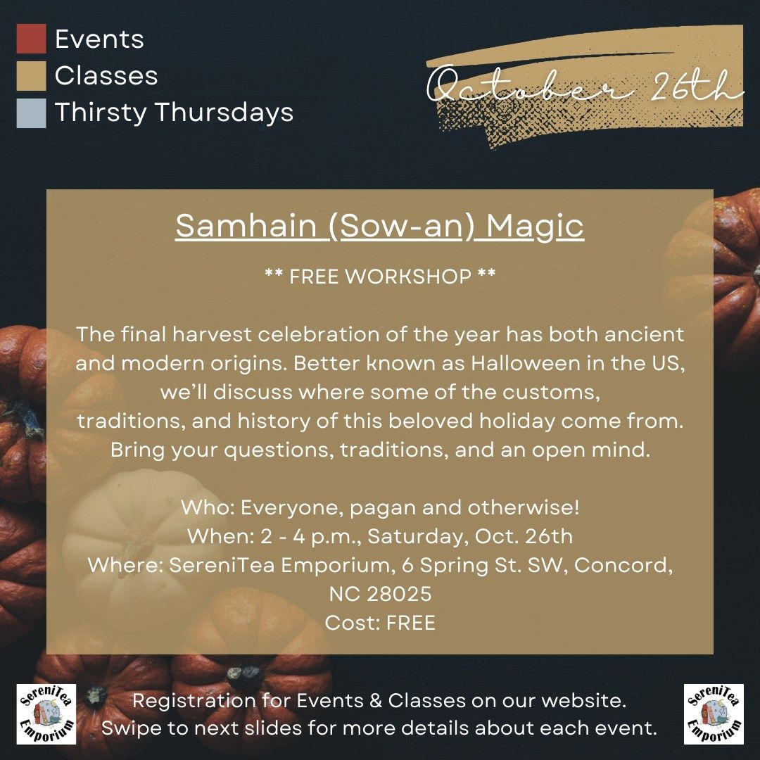 Samhain Magic ** FREE WORKSHOP **