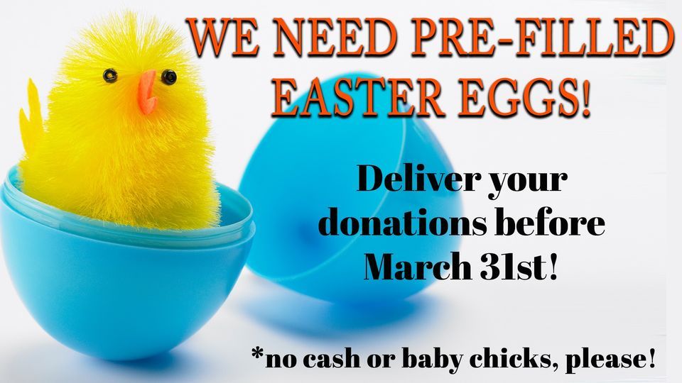 Donate your Pre-filled Easter Eggs
