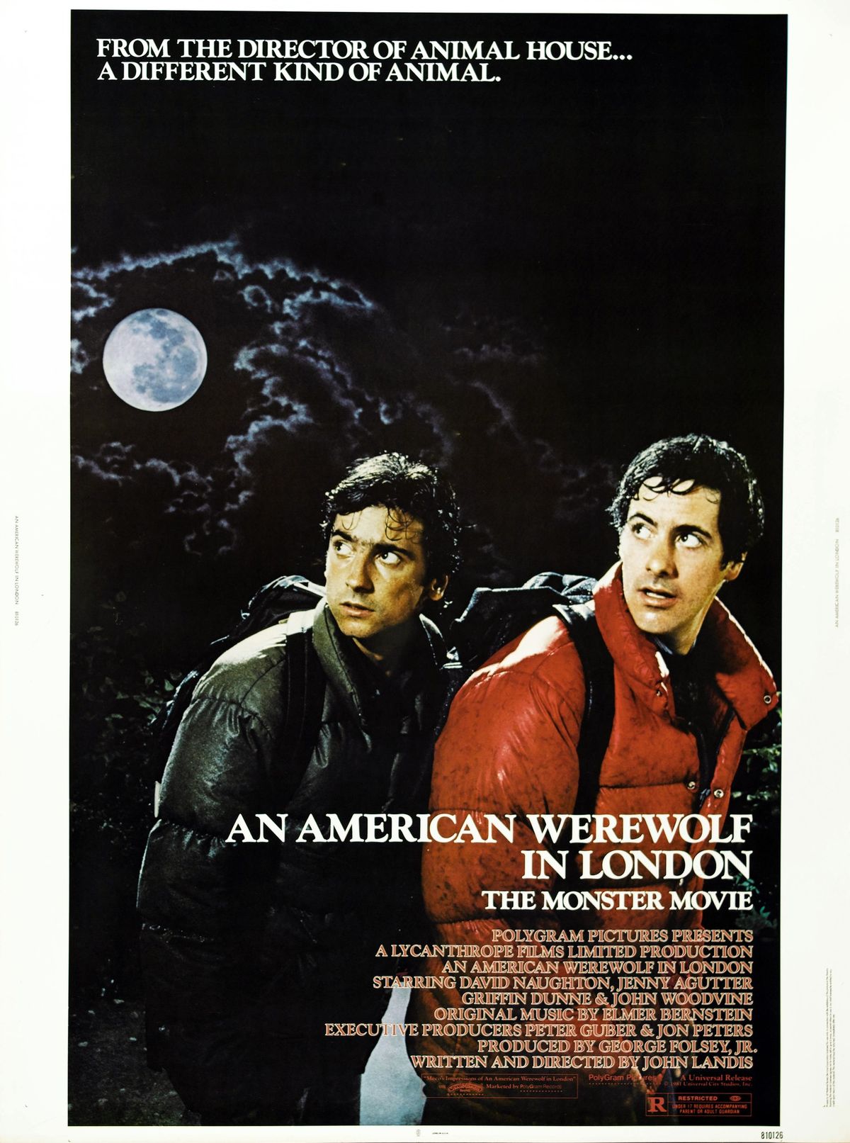 An American Werewolf in London 1981 (Cert 15) Run time 1 hour 37 minutes plus interval