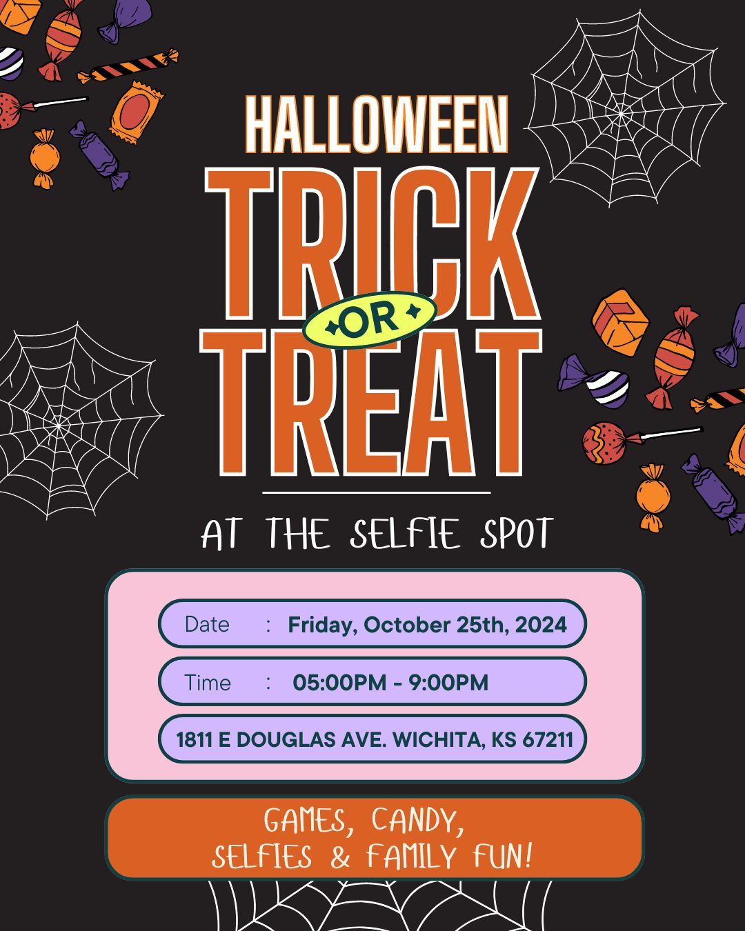 Trick-or-Treat at The Selfie Spot! \ud83c\udf6c 