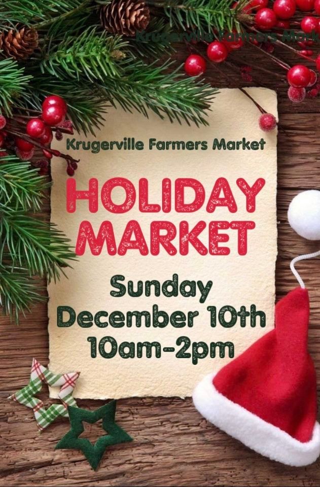 HOLIDAY MARKET 12/10 ???? - Krugerville Farmers Market | Woodland Park ...