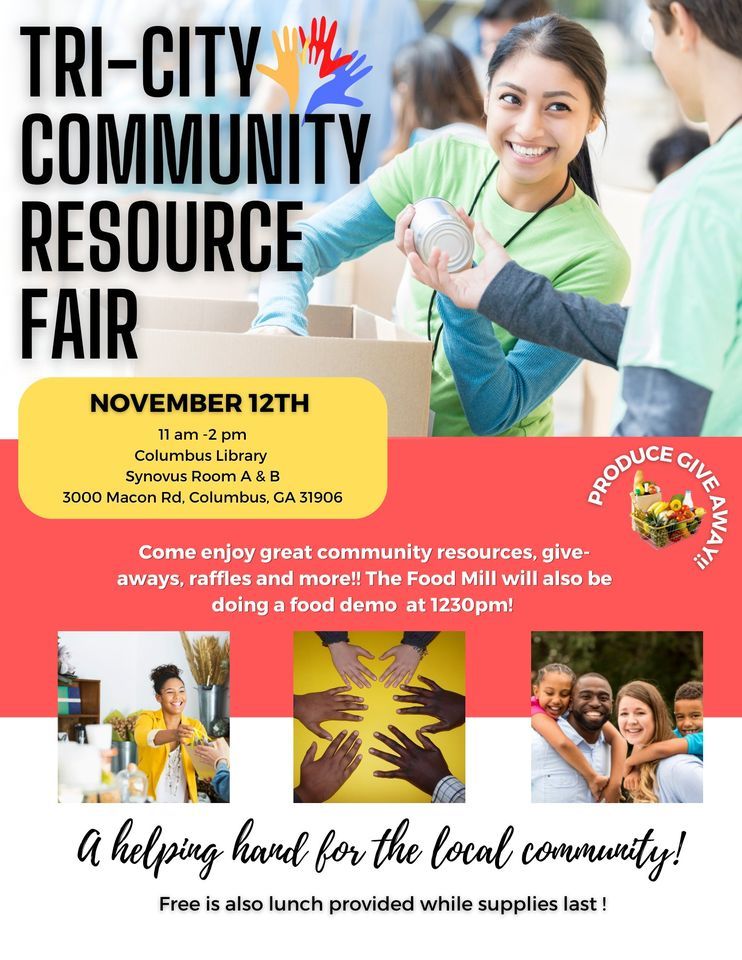 TriCity Community Resource Fair Columbus Public Library November