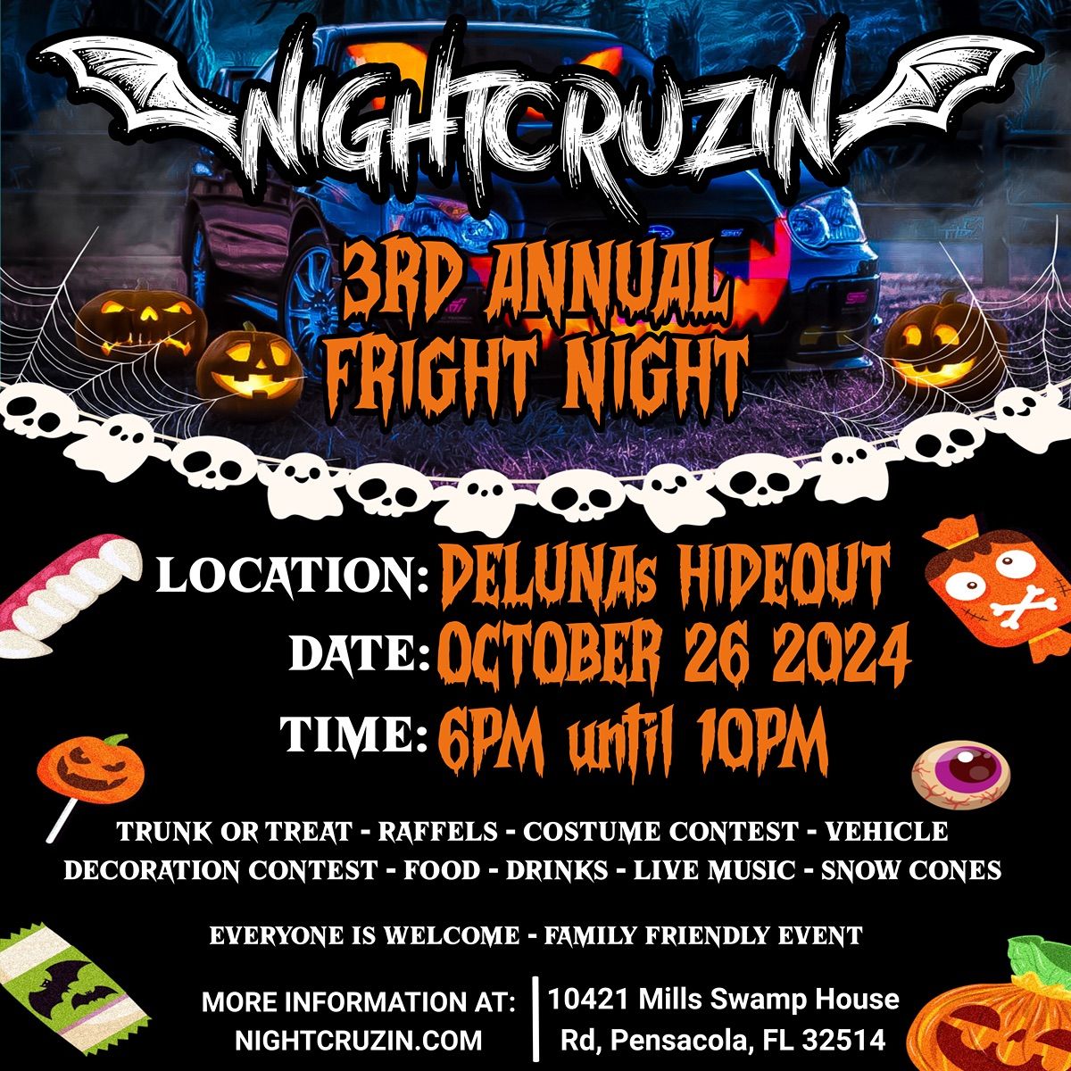 3RD Annual Fright Night - NIGHTCRUZIN