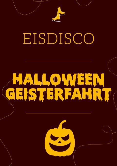 Eisdisco - Halloween-Geisterfahrt