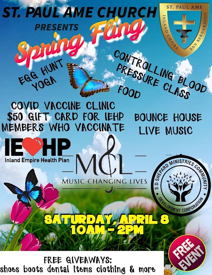 Spring Fling Health Fair | 1355 W 21st St, San Bernardino, CA | April 8 ...