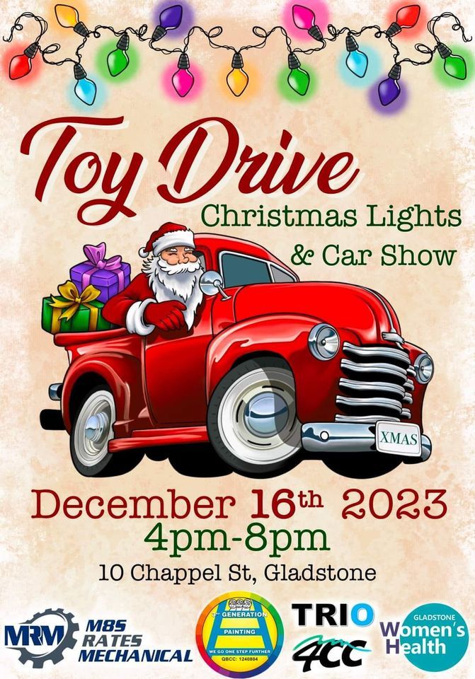 Santa Photos, Toy Drive & Car Show M8s Rates Mechanical, Gladstone