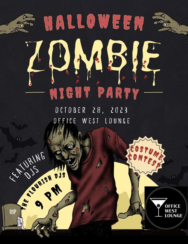 Halloween Zombie Bash Office West Lounge, Omaha, NE October 28 to