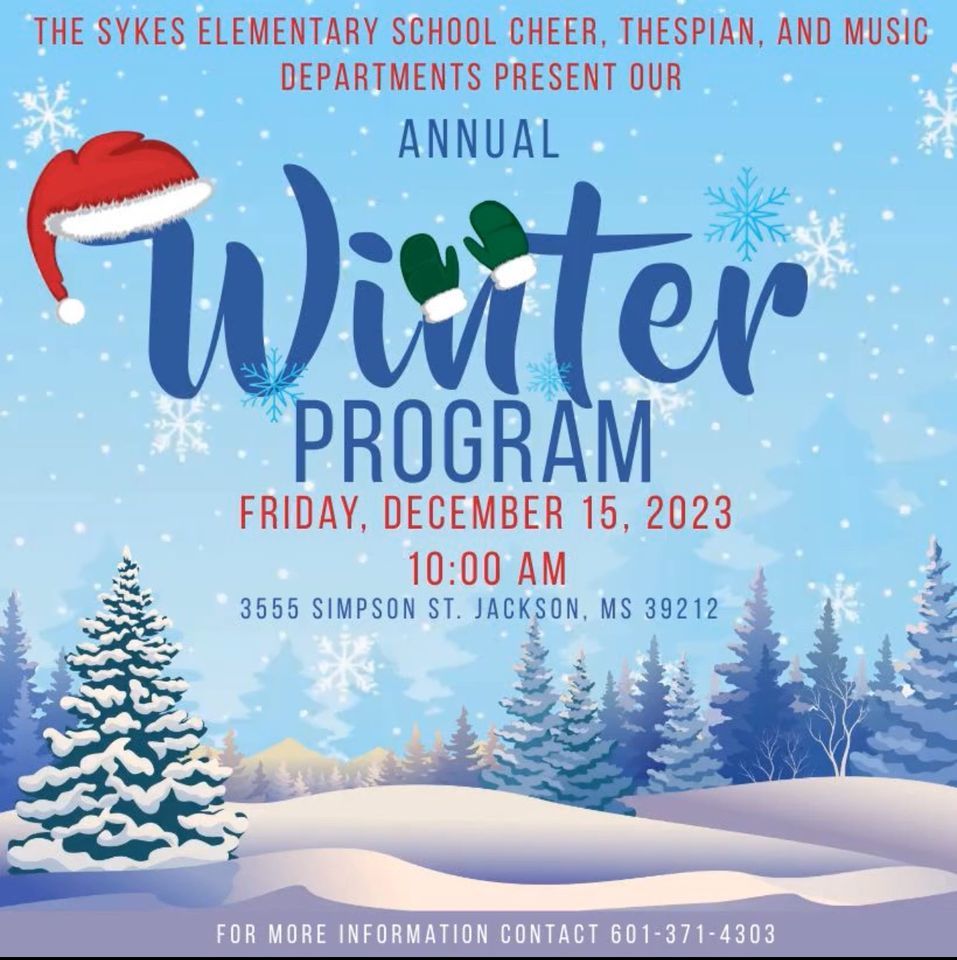Annual Christmas Program Sykes Elementary School, Jackson, MS
