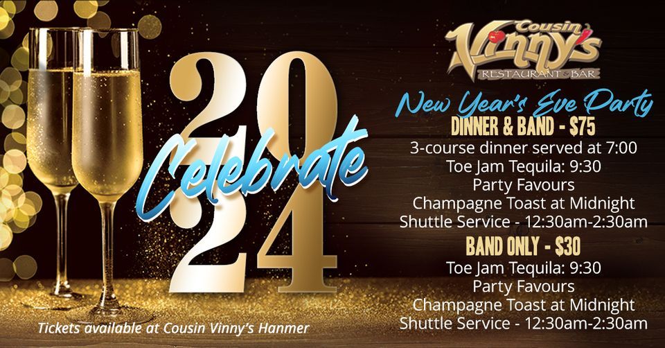 New Years Eve Party Live Band Toe Jam Tequila (Includes Shuttle