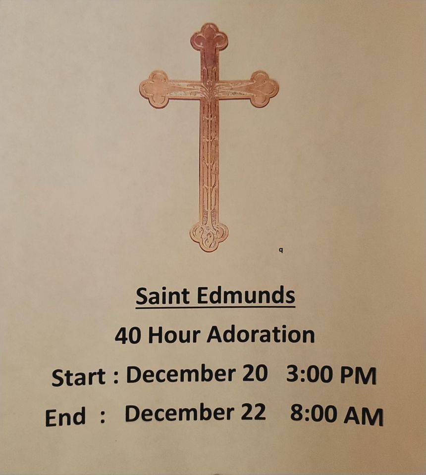 40-hour Eucharistic Adoration | Saint Bernard's Lyon Mountain & Saint ...