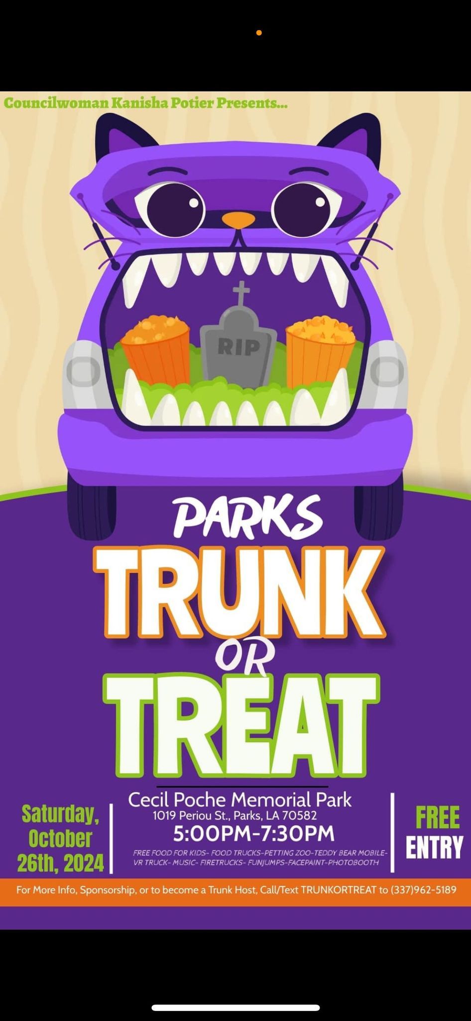 Parks Trunk or Treat