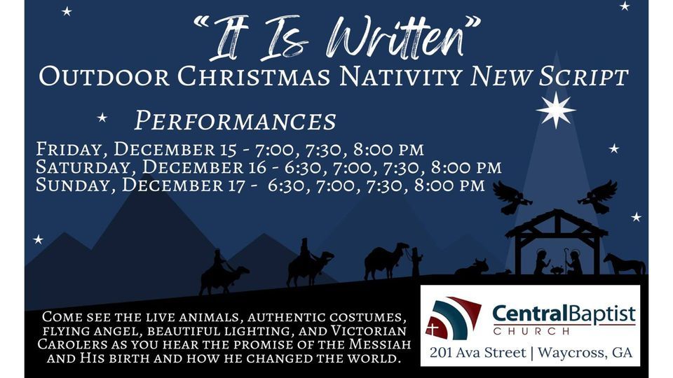 Outdoor Nativity 201 Ava St, Waycross, GA 315013406, United States