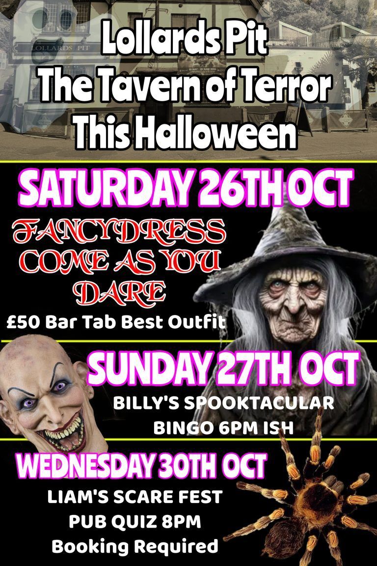 Billy's Spooktacular Bingo at The Tavern of Terror