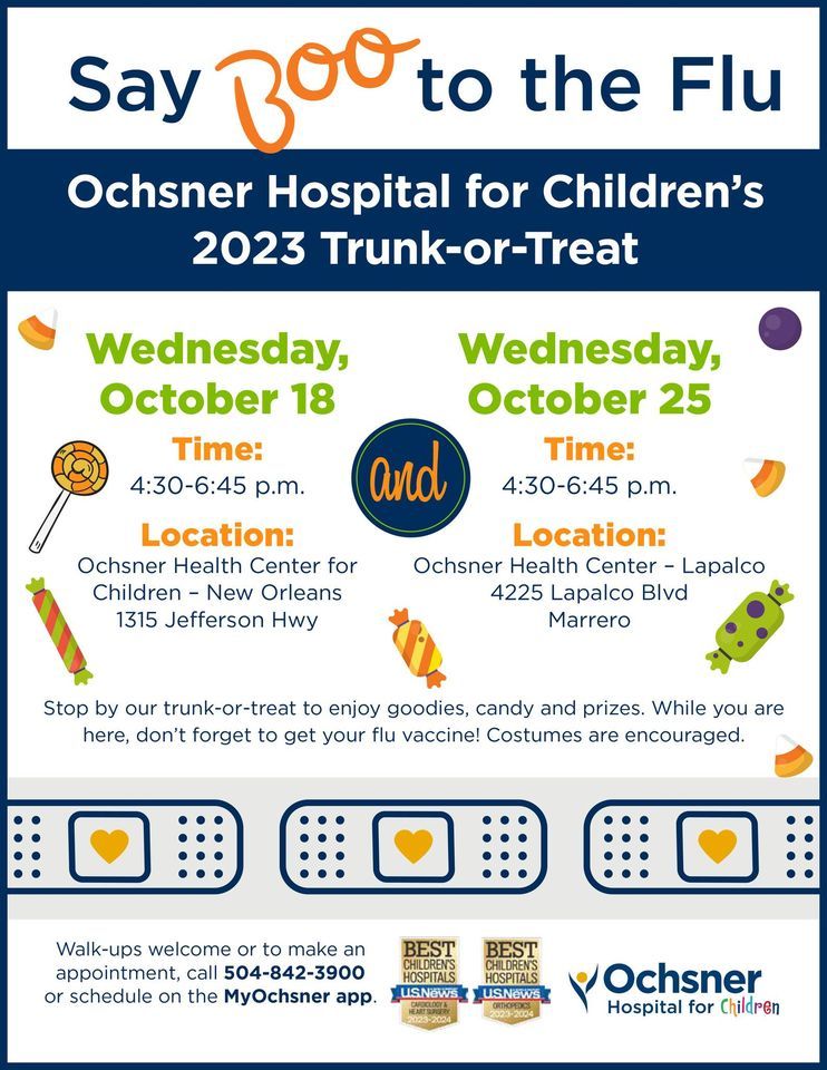 Ochsner Hospital for Childrens 2023 TrunkorTreat! Ochsner Childrens