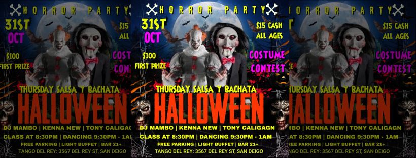 SALSA BACHATA HALLOWEEN PARTY THURSDAY OCT.31