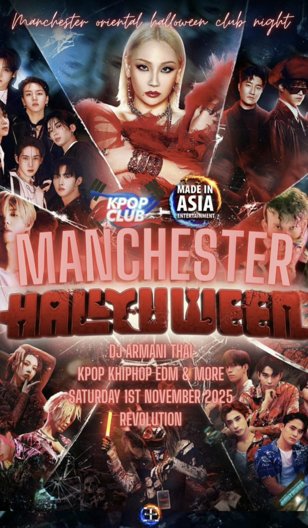 MANCHESTER Oriental Halloween Club Night: Hallyuween KPop Club x Made In Asia with DJ Armani Thai | KPop KHipHop EDM | Tickets from \u00a35 | 1\/11\/25