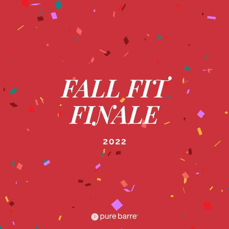 Fall Fit Finale 2022 Pure Barre (Murrells Inlet) November 5, 2022