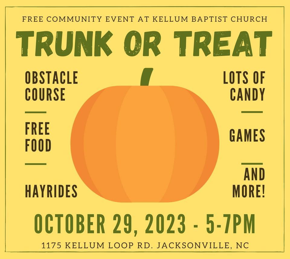 KBC Trunk or Treat 2023 Kellum Baptist Church, Jacksonville, NC