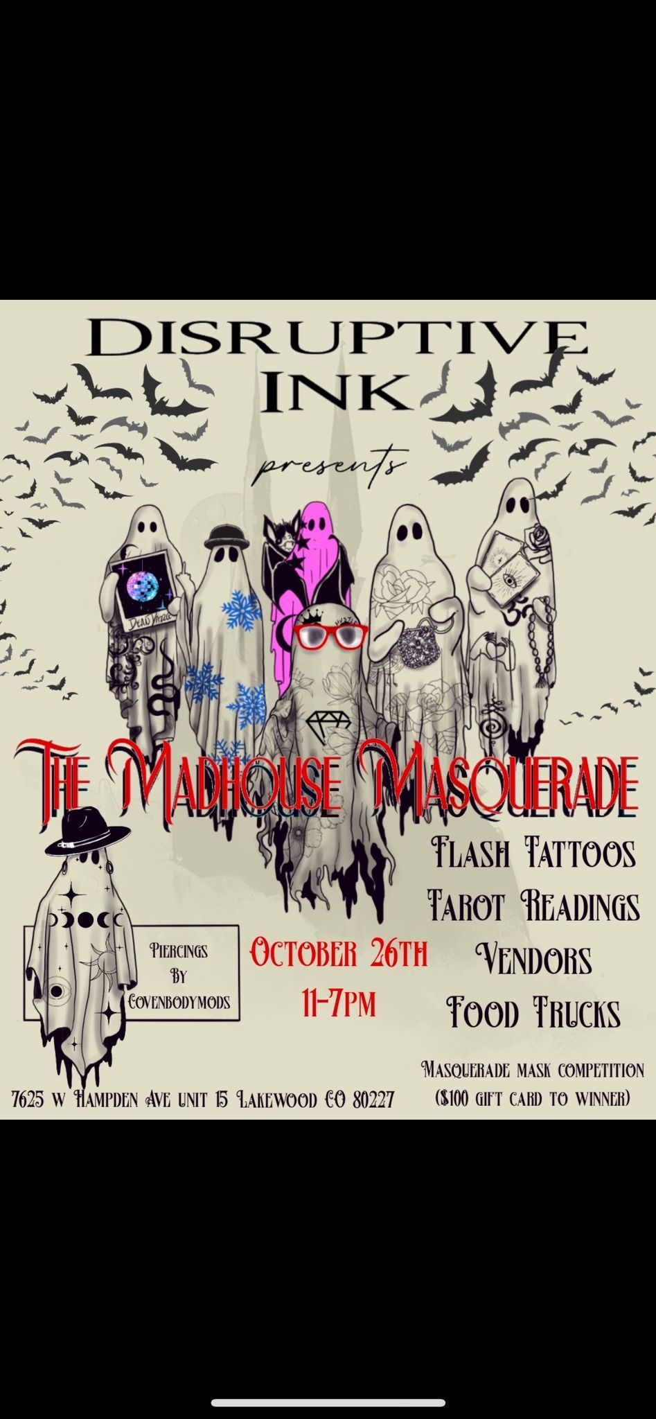 Disruptive Ink presents The Madhouse Masquerade Flash Event