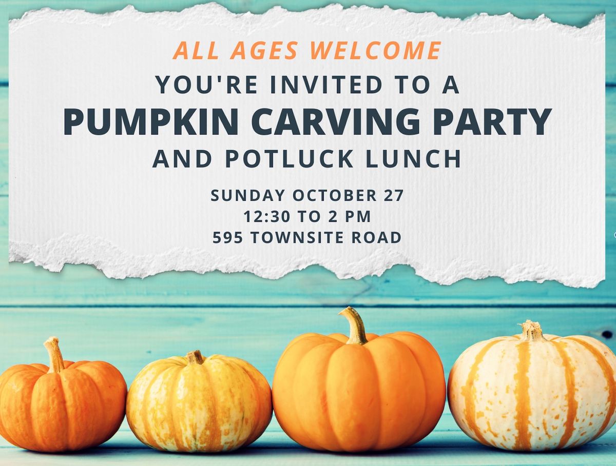 Pumpkin Carving Party and Potluck - for all ages