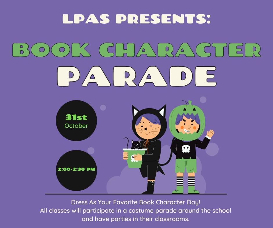 Book Character Parade Day | Lincoln Elementary Performing Arts School ...