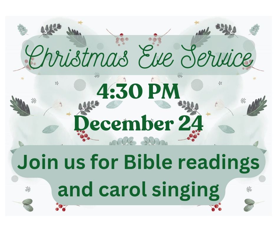 Christmas Eve Service Northern Bible Church, Bemidji, MN December