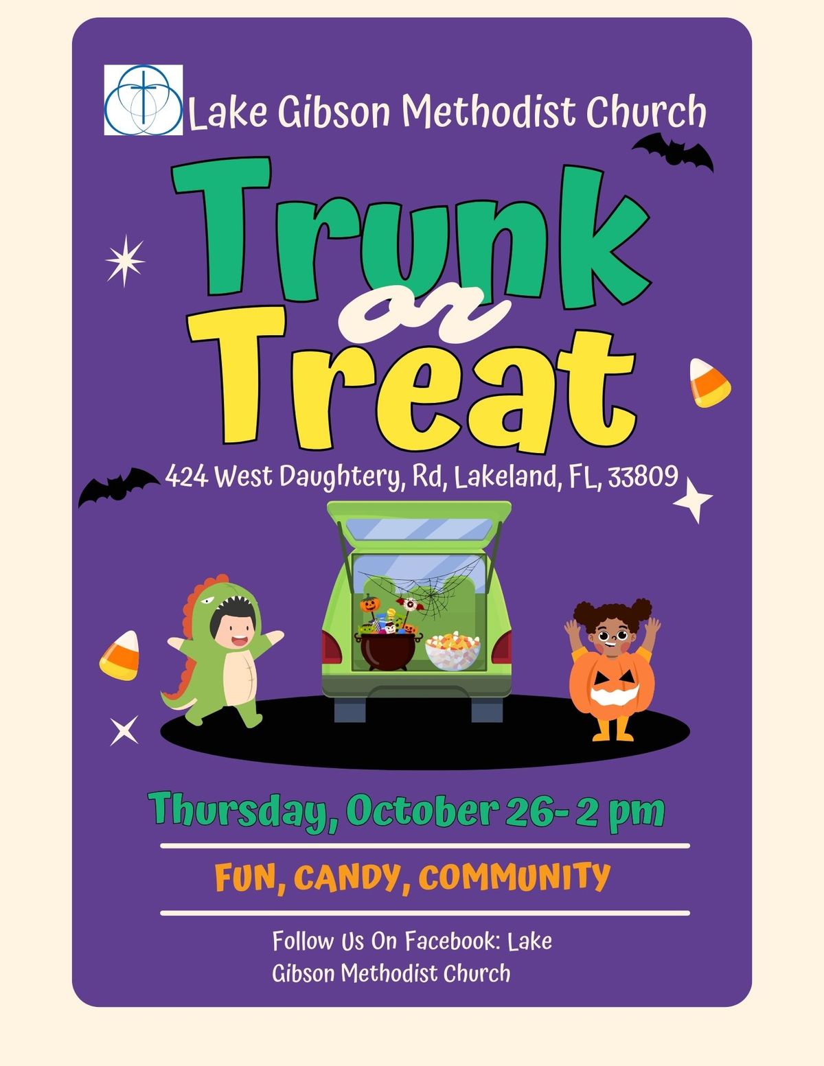 Trunk or Treat at Lake Gibson Methodist Church