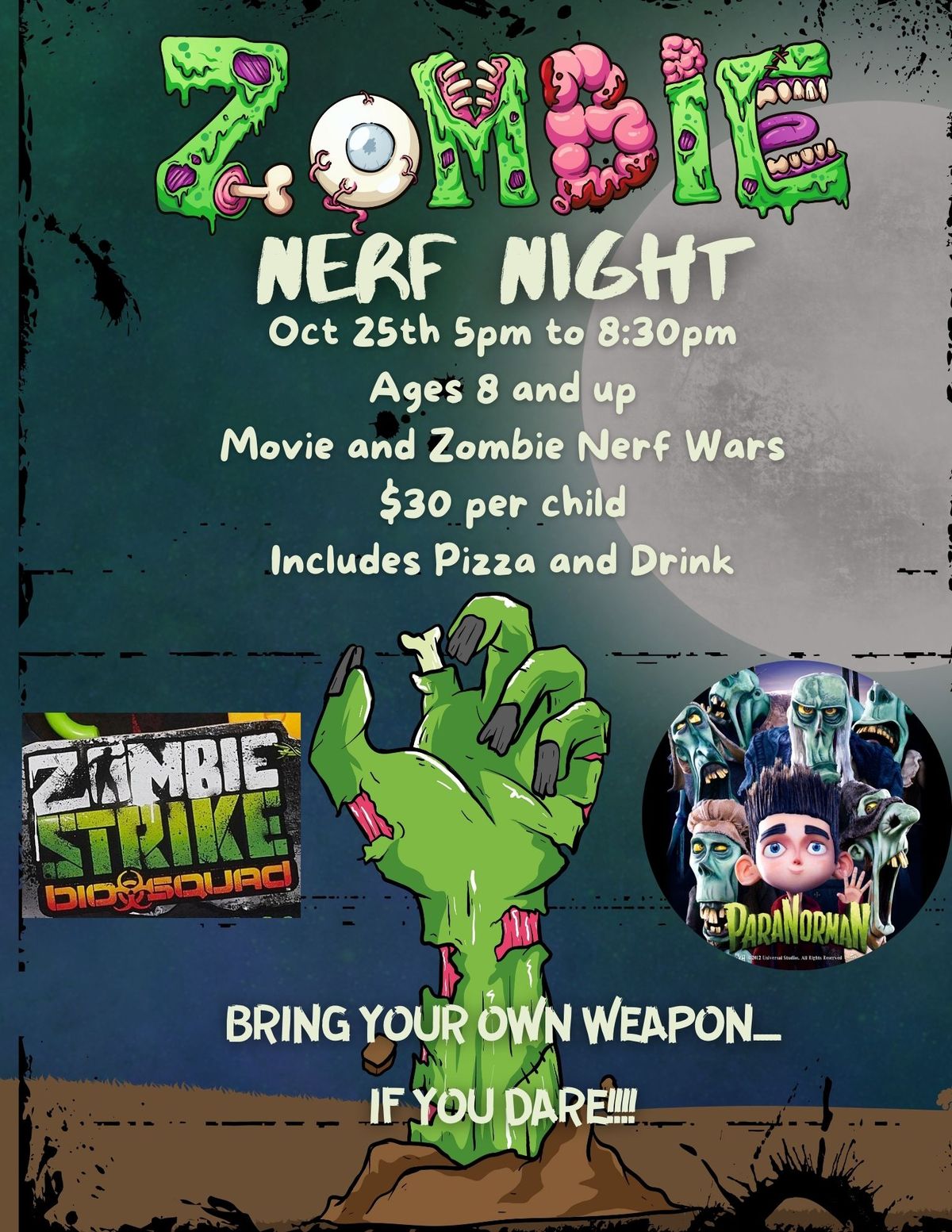 Zombie Nerf Night! 