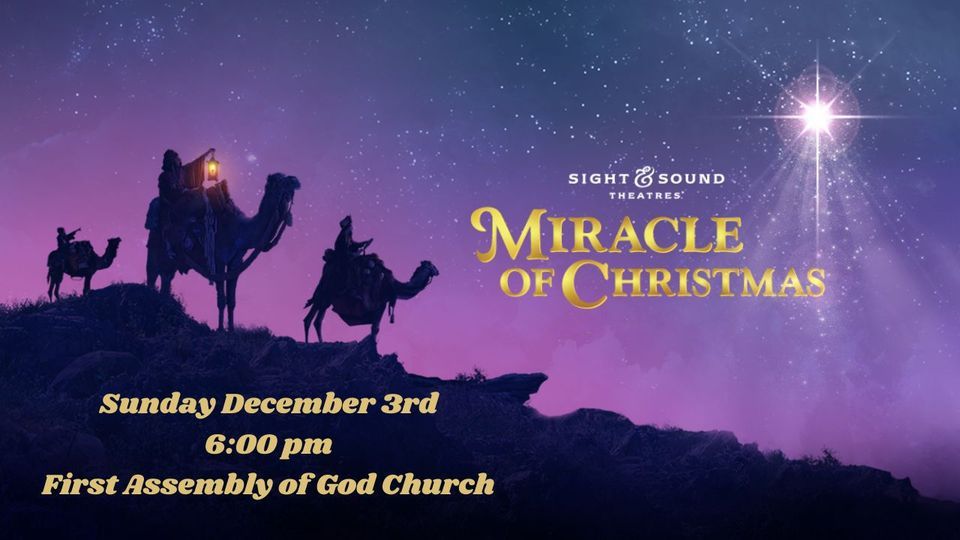 Sight and Sound Christmas Miracle of Christmas Showing First