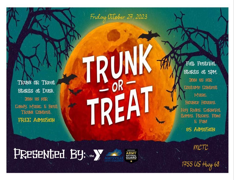 YMCA Halloween Trunk or Treat event & Fall Festival Maysville