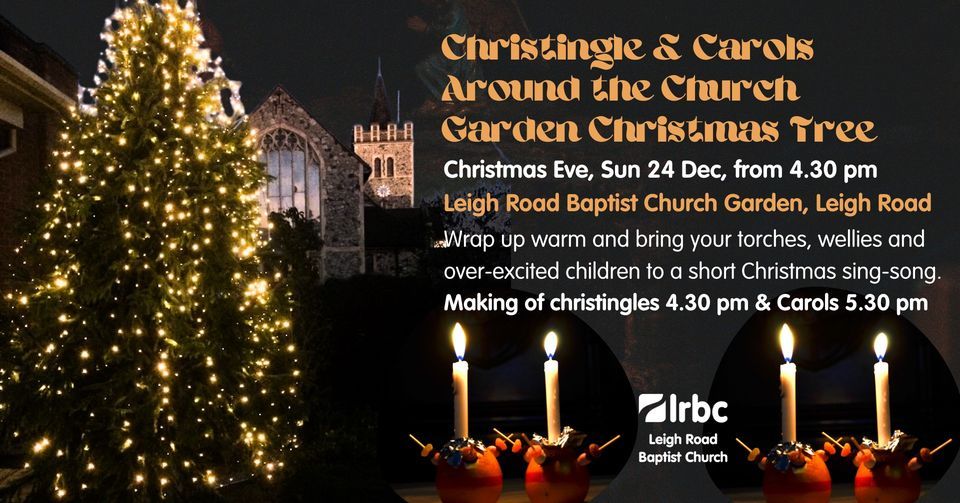 Christingle & Carols Around the Church Garden Christmas Tree Leigh