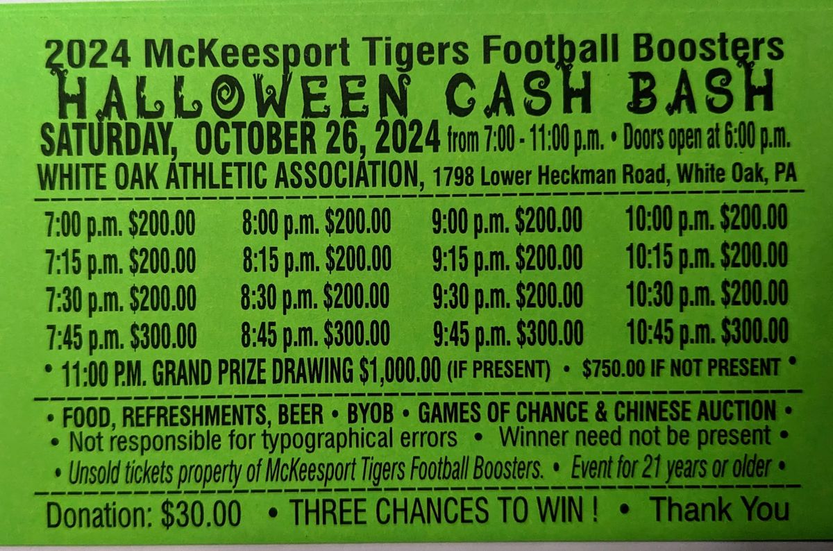 Halloween Cash Bash 