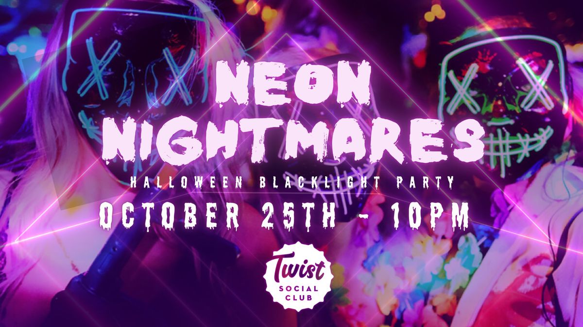 Neon Nightmares: Halloween Blacklight Party